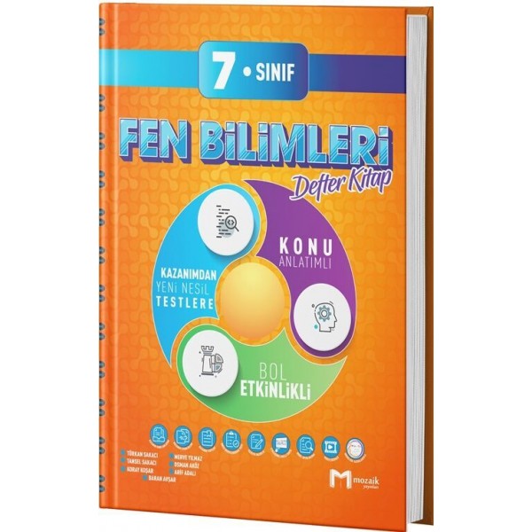 Mozaik Yayınları 7. Sınıf Fen Bilimleri İntro Defter Kitap