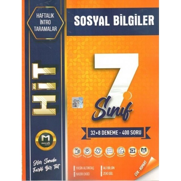 Mozaik Yayınları 7. Sınıf Sosyal Bilgiler Hit 40 lı Deneme