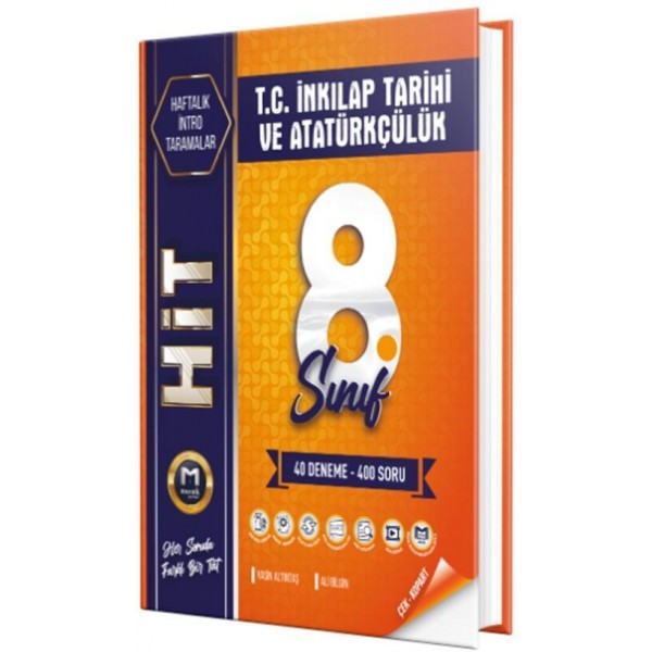 Mozaik Yayınları 8. Sınıf T. C. İnkılap İntro Hit 40 Deneme
